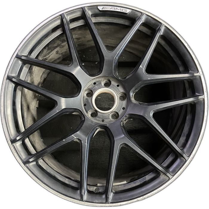 21" MERCEDES GT 19-21 290 Type , GT53, 21x10, black Original OEM Wheel Rim - Front View