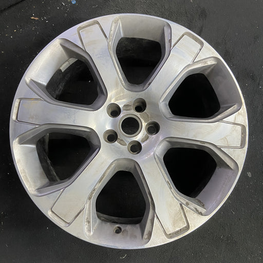 22" RANGE ROVER 15-17 , 22x9.5, 6 spoke Original OEM Wheel Rim - Angle View