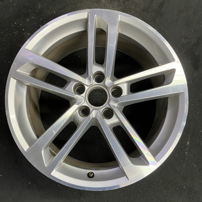 18" AUDI TT 16-17 Base, 18x8.5 , Original OEM Wheel Rim - Angle View