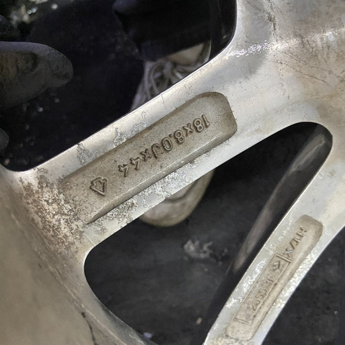 18" MUSTANG 10 18x8 aluminum TPMS 10 spoke polished Original OEM Wheel Rim