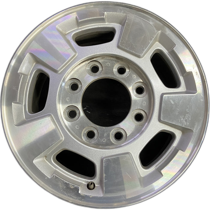 17" SIERRA 2500 PICKUP 11-13 17x7.5, aluminum Original OEM Wheel Rim - Front View