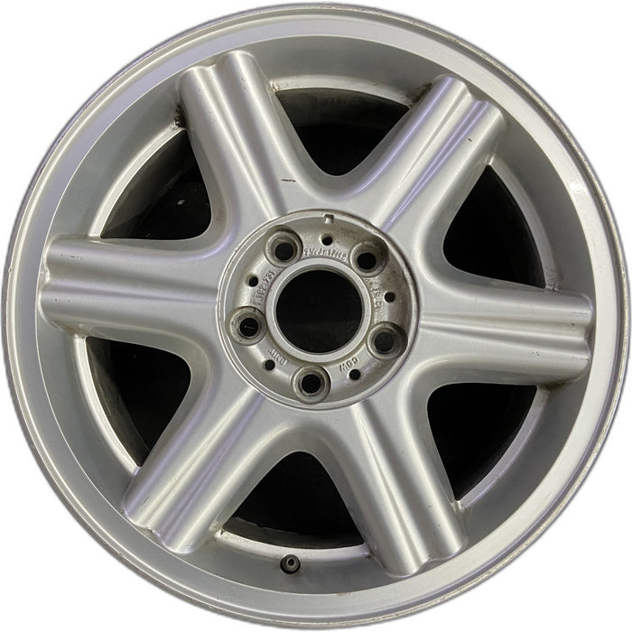 17" BMW 318i 97-99 17x7.5, 6 spoke Original OEM Wheel Rim - Front View