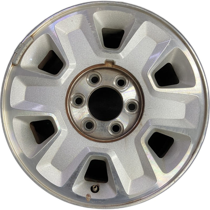 17" FORD F150 PICKUP 09-12 17x7.5 aluminum 6 spoke indented spokes silver spokes Original OEM Wheel Rim