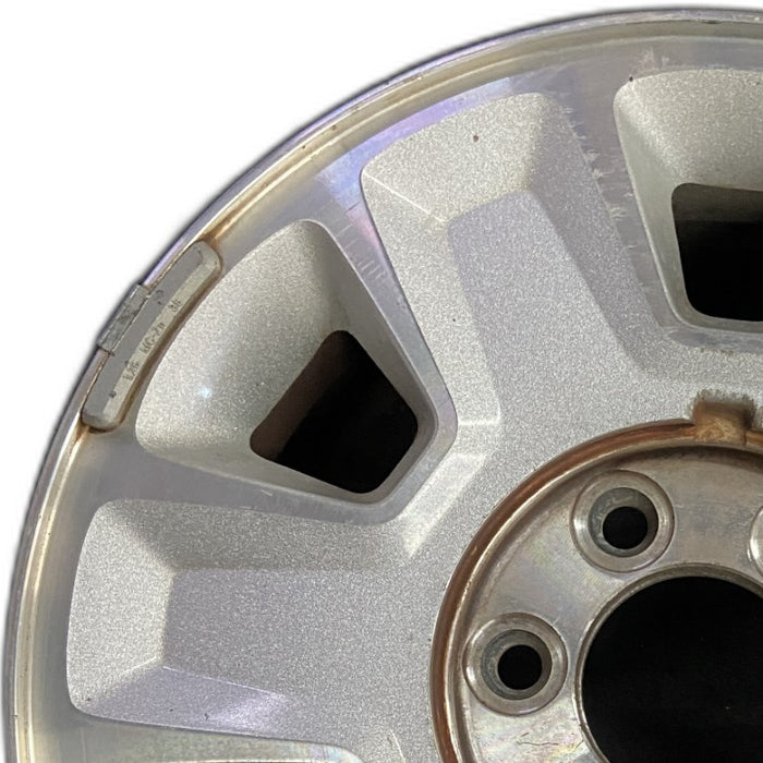 17" FORD F150 PICKUP 09-12 17x7.5 aluminum 6 spoke indented spokes silver spokes Original OEM Wheel Rim