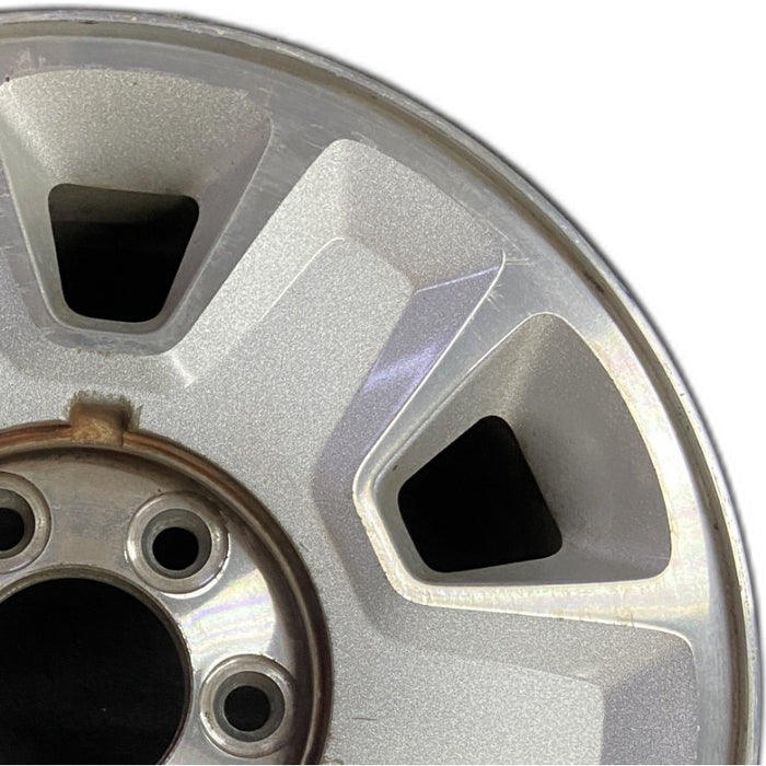 17" FORD F150 PICKUP 09-12 17x7.5 aluminum 6 spoke indented spokes silver spokes Original OEM Wheel Rim