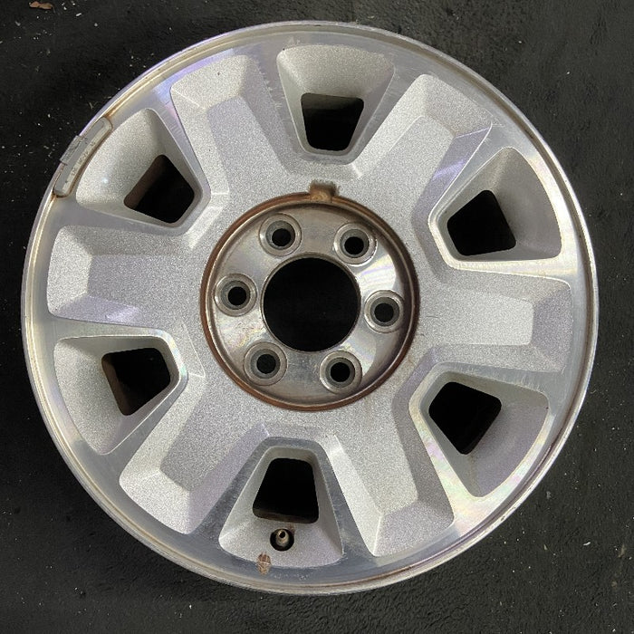 17" FORD F150 PICKUP 09-12 17x7.5 aluminum 6 spoke indented spokes silver spokes Original OEM Wheel Rim