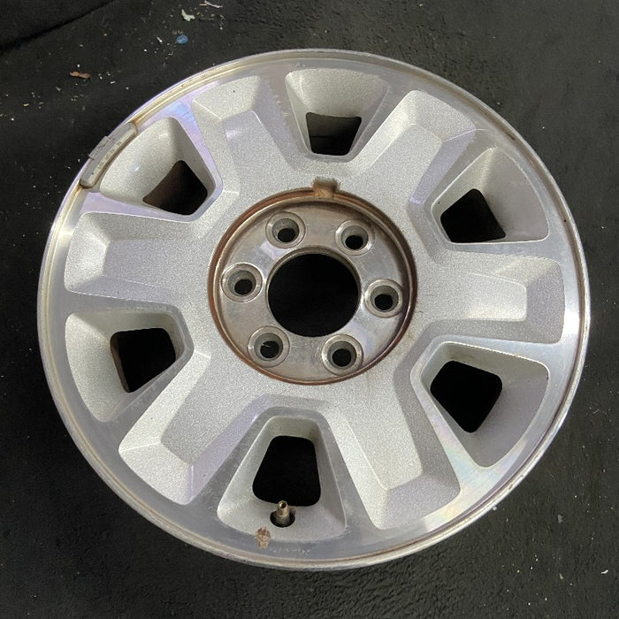 17" FORD F150 PICKUP 09-12 17x7.5 aluminum 6 spoke indented spokes silver spokes Original OEM Wheel Rim