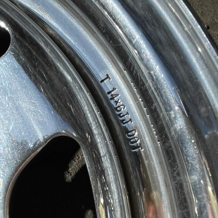 14" NISSAN PICKUP 89 4x2, 14x6, steel, chrome Original OEM Wheel Rim