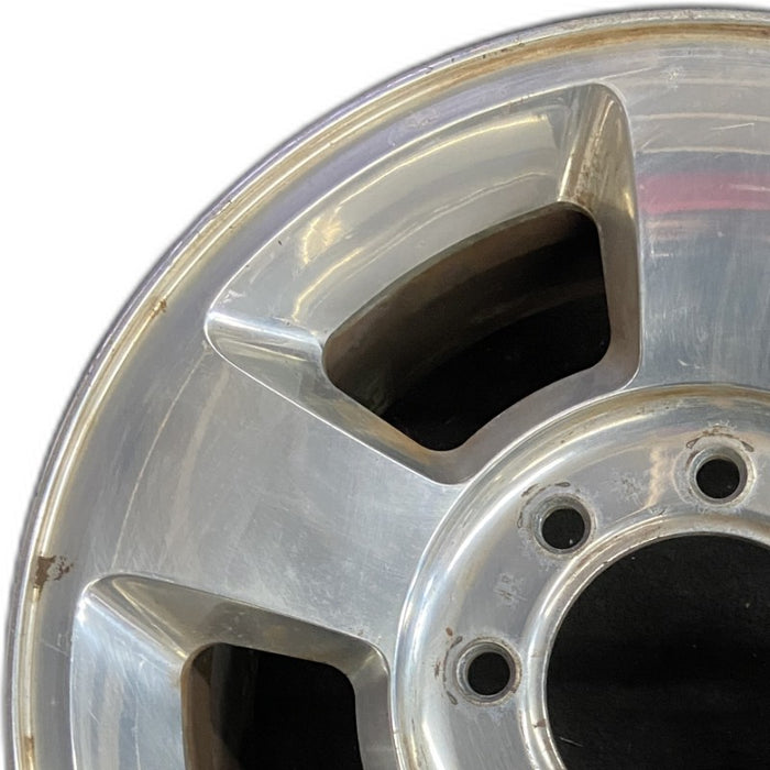 17" DODGE 1500 PICKUP 06 8 lug 17x8 aluminum polished Original OEM Wheel Rim - Angle View