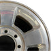17" DODGE 1500 PICKUP 06 8 lug 17x8 aluminum polished Original OEM Wheel Rim - Side Profile