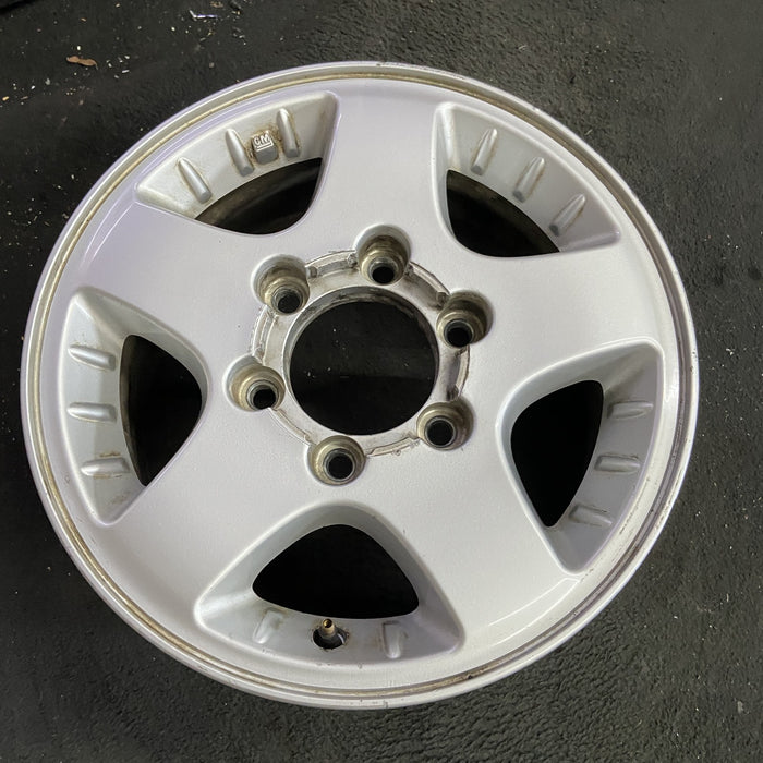 15" CANYON 04-08 15x6.5, 4x4, , smooth spokes Original OEM Wheel Rim - Side Profile