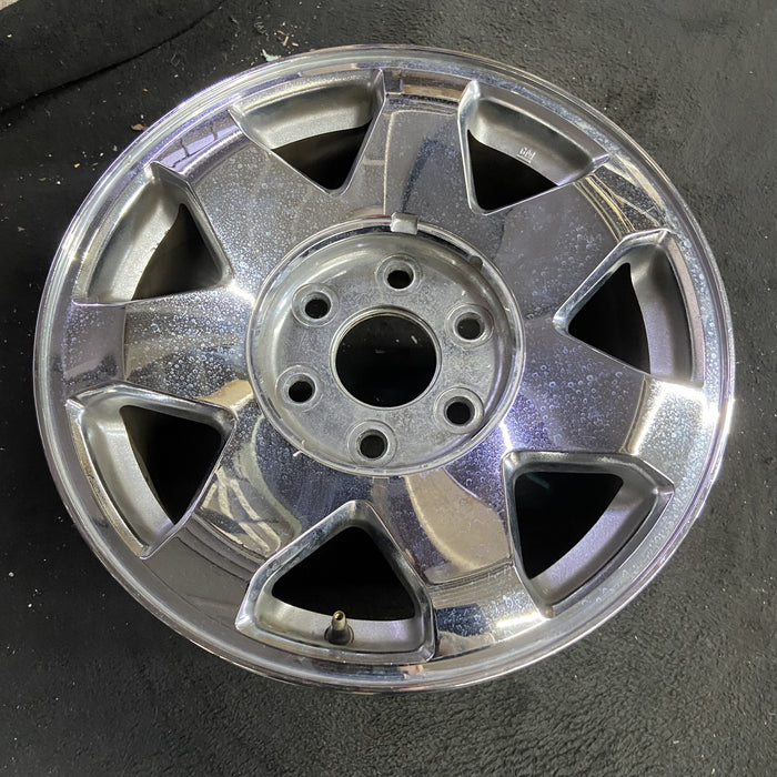 17" ESCALADE 03-06 17x7.5, , chrome finish Original OEM Wheel Rim - Side Profile