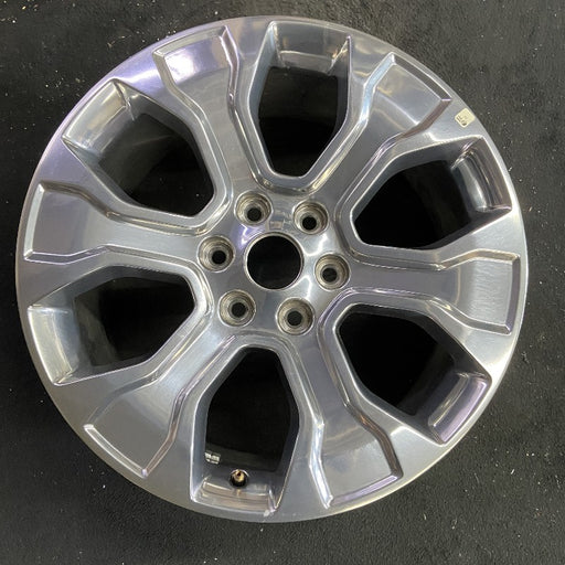 20" FORD F150 PICKUP 21-23 20x8.5 6 spoke polished Original OEM Wheel Rim - Front View