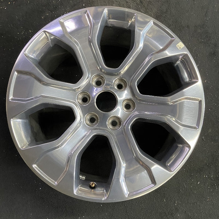 20" FORD F150 PICKUP 21-23 20x8.5 6 spoke polished Original OEM Wheel Rim - Front View