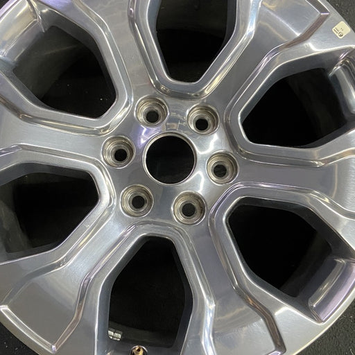 20" FORD F150 PICKUP 21-23 20x8.5 6 spoke polished Original OEM Wheel Rim - Angle View