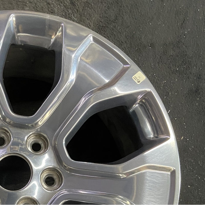 20" FORD F150 PICKUP 21-23 20x8.5 6 spoke polished Original OEM Wheel Rim - Close-Up Detail