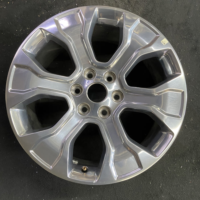 20" FORD F150 PICKUP 21-23 20x8.5, 6 spoke, polished Original OEM Wheel Rim - Angle View