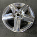 17" EQUINOX 07-08 17x7, 5 spoke, bright chrome, center indent Original OEM - Close-Up Detail