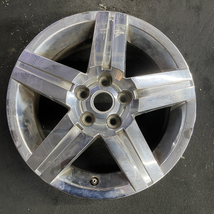 17" EQUINOX 07-08 17x7, 5 spoke, bright chrome, center indent Original OEM - Angle View
