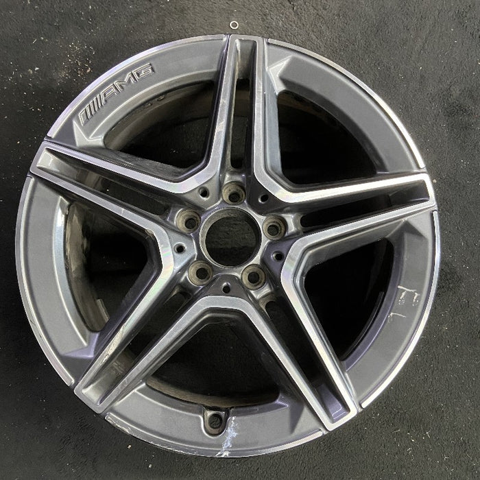 18" MERCEDES E-CLASS 21 213 Type E450 Sedan 18x8 5 spoke single spoke machined - Front View