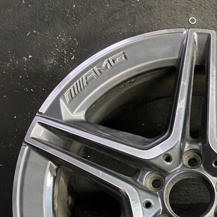 18" MERCEDES E-CLASS 21 213 Type E450 Sedan 18x8 5 spoke single spoke machined - Side Profile