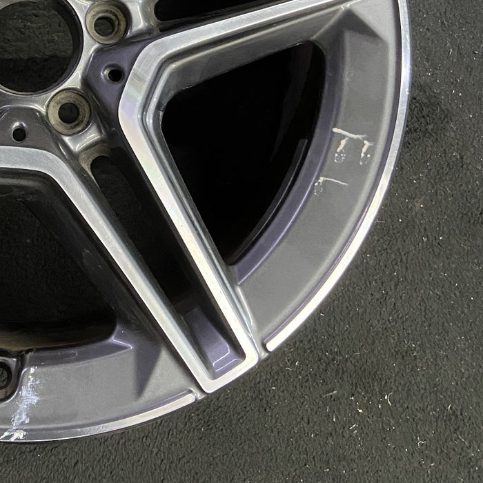 18" MERCEDES E-CLASS 21 213 Type E450 Sedan 18x8 5 spoke single spoke machined - Back View
