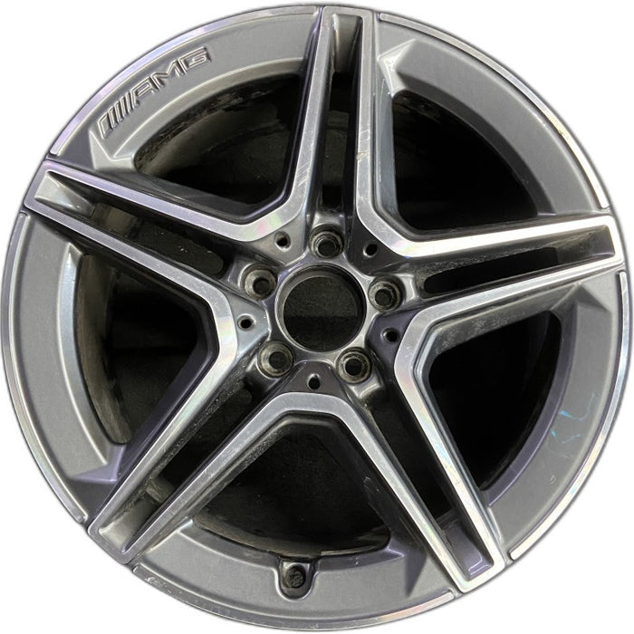 18" MERCEDES E-CLASS 21 213 Type E450 Sedan 18x8 5 spoke single spoke machined - Front View