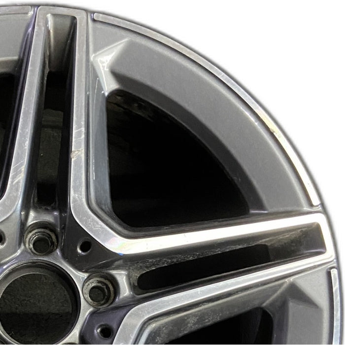 18" MERCEDES E-CLASS 21 213 Type E450 Sedan 18x8 5 spoke single spoke machined - Side Profile