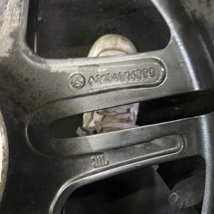 18" MERCEDES E-CLASS 21 213 Type, E450, , 18x8, 5 spoke, single spoke, machined face with gray accent Original OEM Wheel Rim