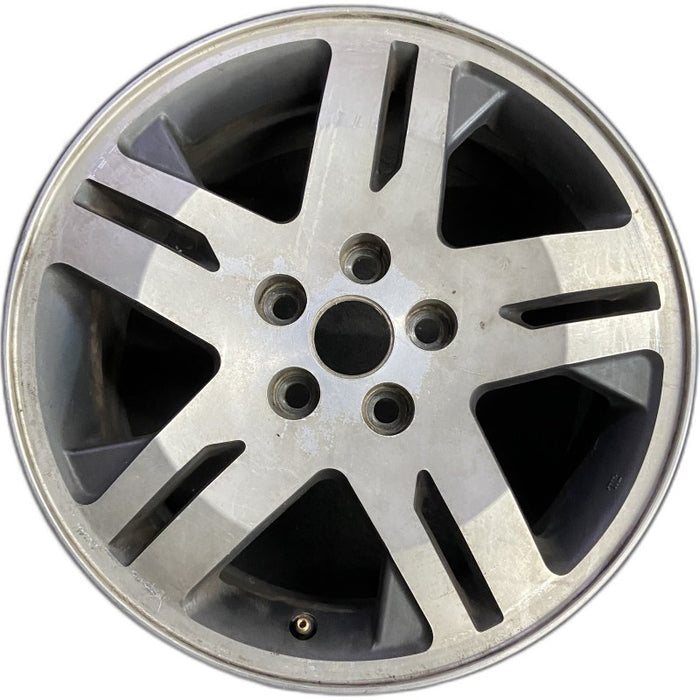 17" ENDEAVOR 04-08 17x7 alloy 10 spoke machined face bright gray pockets - Front View
