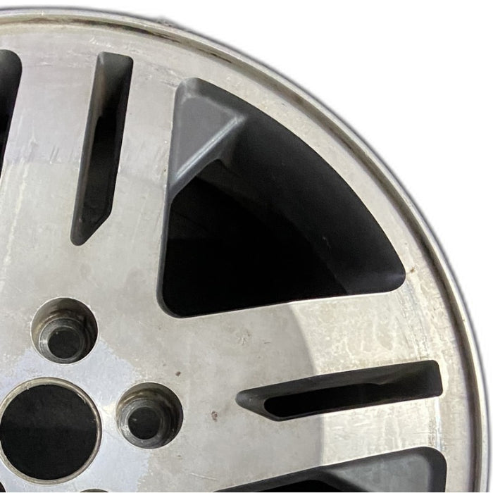17" ENDEAVOR 04-08 17x7 alloy 10 spoke machined face bright gray pockets - Side Profile