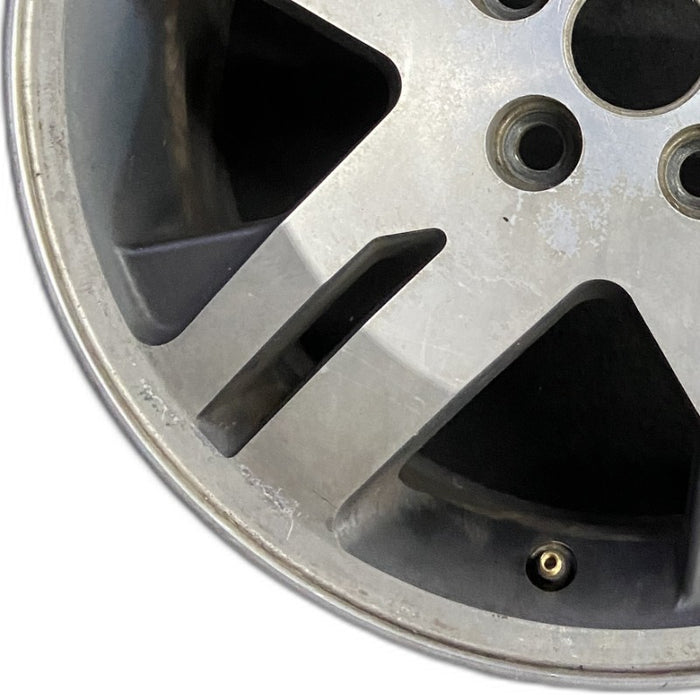 17" ENDEAVOR 04-08 17x7 alloy 10 spoke machined face bright gray pockets - Back View