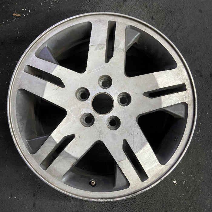 17" ENDEAVOR 04-08 17x7 alloy 10 spoke machined face bright gray pockets - Front View