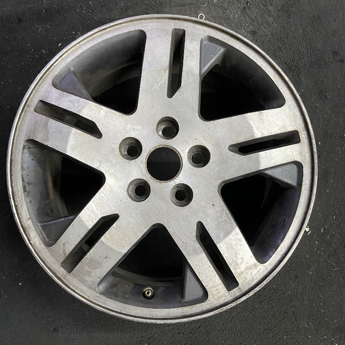 17" ENDEAVOR 04-08 17x7 alloy 10 spoke machined face bright gray pockets - Front View