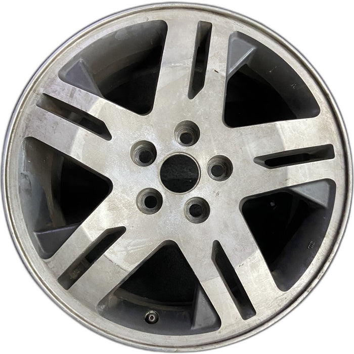 17" ENDEAVOR 04-08 17x7 alloy 10 spoke machined face bright gray pockets - Front View