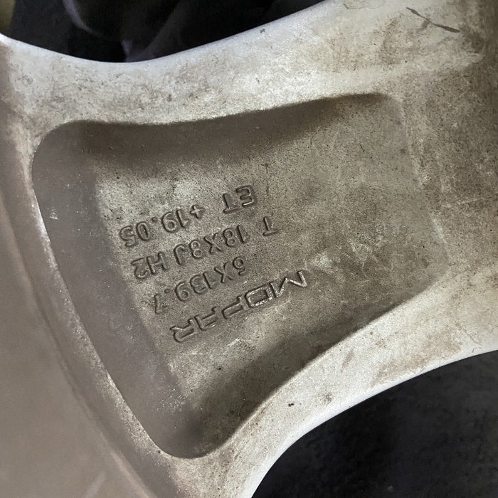 18" DODGE 1500 PICKUP 19 6 lug 18x8 aluminum 5 spoke opt WBB Original OEM Wheel Rim