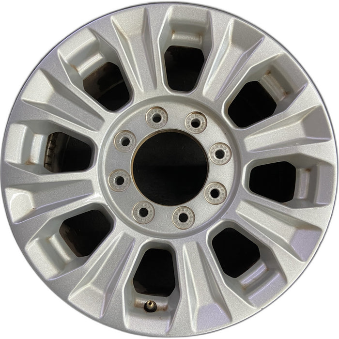18" FORD F250SD PICKUP 20-22 18x8, aluminum, 8 spoke, silver Original OEM Wheel - Front View