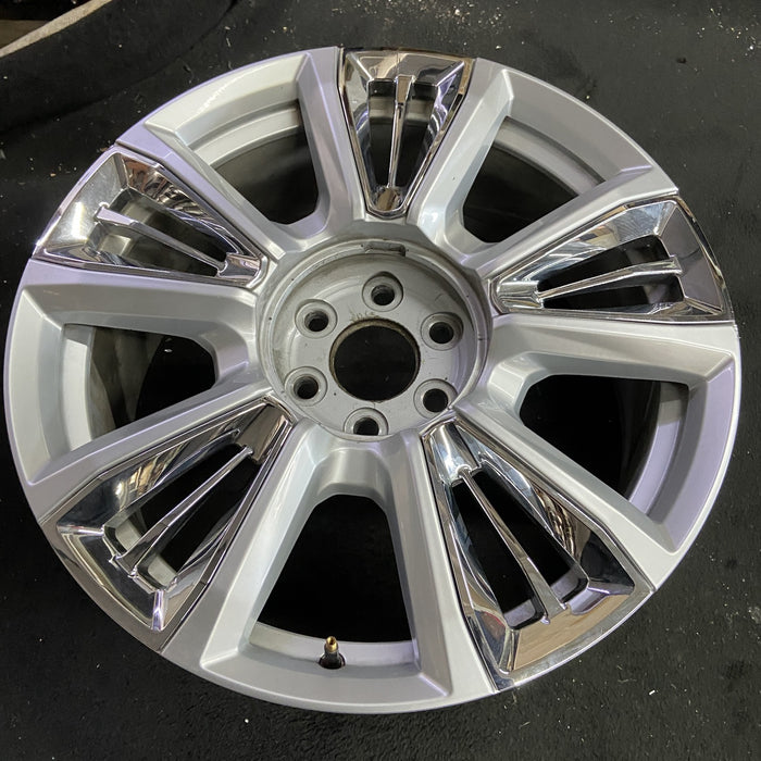22" SIERRA 1500 PICKUP 23 22x9, raised spoke, 10 spoke, opt RPT Original OEM - Side Profile