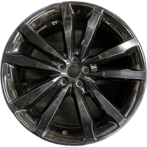 20" F-PACE 17-19 20x8.5 , 5 double spoke, w/notched spoke, machined face - Front View