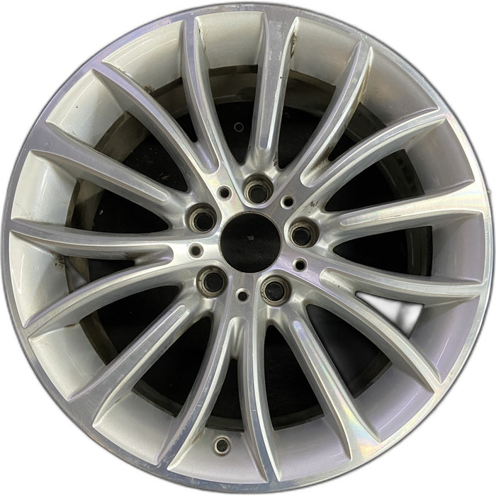18" BMW 528i 11-16 18x8 , 15 spoke , alternating spoke Original OEM Wheel Rim - Front View