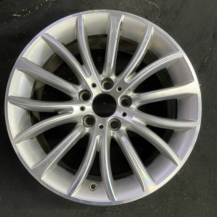 18" BMW 528i 11-16 18x8 , 15 spoke , alternating spoke Original OEM Wheel Rim - Angle View
