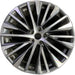 21" LEXUS RX350 23-25 21x8 20 spoke machined black Original OEM Wheel Rim - Front View