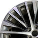 21" LEXUS RX350 23-25 21x8 20 spoke machined black Original OEM Wheel Rim - Angle View