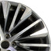 21" LEXUS RX350 23-25 21x8 20 spoke machined black Original OEM Wheel Rim - Side Profile