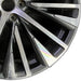 21" LEXUS RX350 23-25 21x8 20 spoke machined black Original OEM Wheel Rim - Close-Up Detail