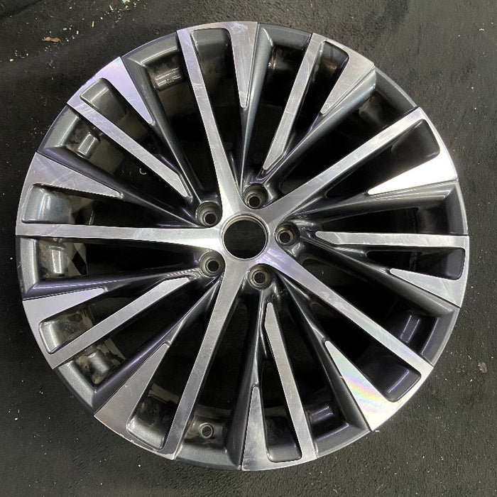 21" LEXUS RX350 23-25 21x8 20 spoke machined black Original OEM Wheel Rim - Additional View