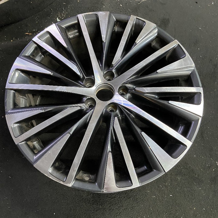 21" LEXUS RX350 23-25 21x8 20 spoke machined black Original OEM Wheel Rim - View 7