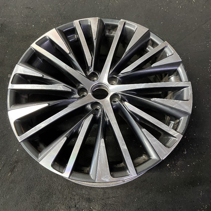 21" LEXUS RX350 23-25 21x8 20 spoke machined black Original OEM Wheel Rim - View 8
