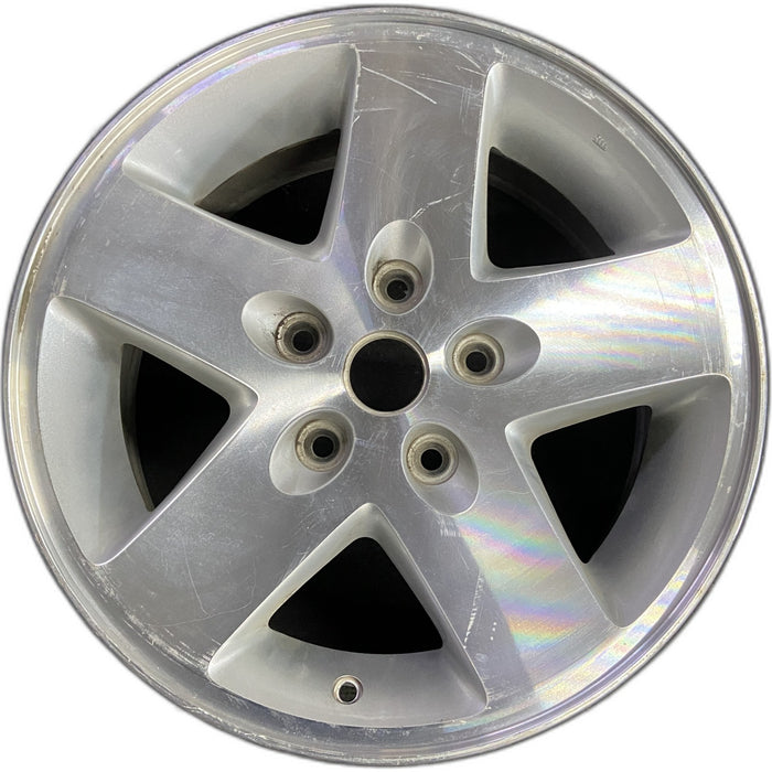 17" WRANGLER 07-08 17x7.5, machined finish Original OEM Wheel Rim - Front View