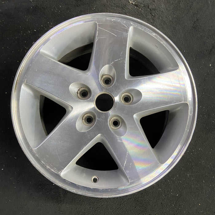 17" WRANGLER 07-08 17x7.5, machined finish Original OEM Wheel Rim - Angle View